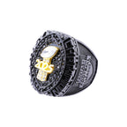 2025 "Black Out" Fantasy Champion Ring – Matte Onyx & Gold Edition