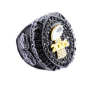 2025 "Black Out" Fantasy Champion Ring – Matte Onyx & Gold Edition