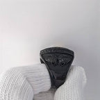 2025 "Black Out" Fantasy Champion Ring – Matte Onyx & Gold Edition