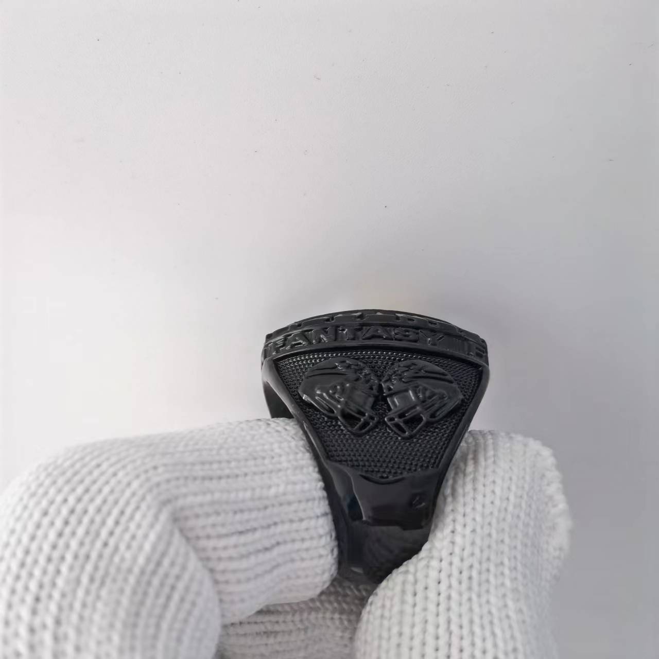 2025 "Black Out" Fantasy Champion Ring – Matte Onyx & Gold Edition