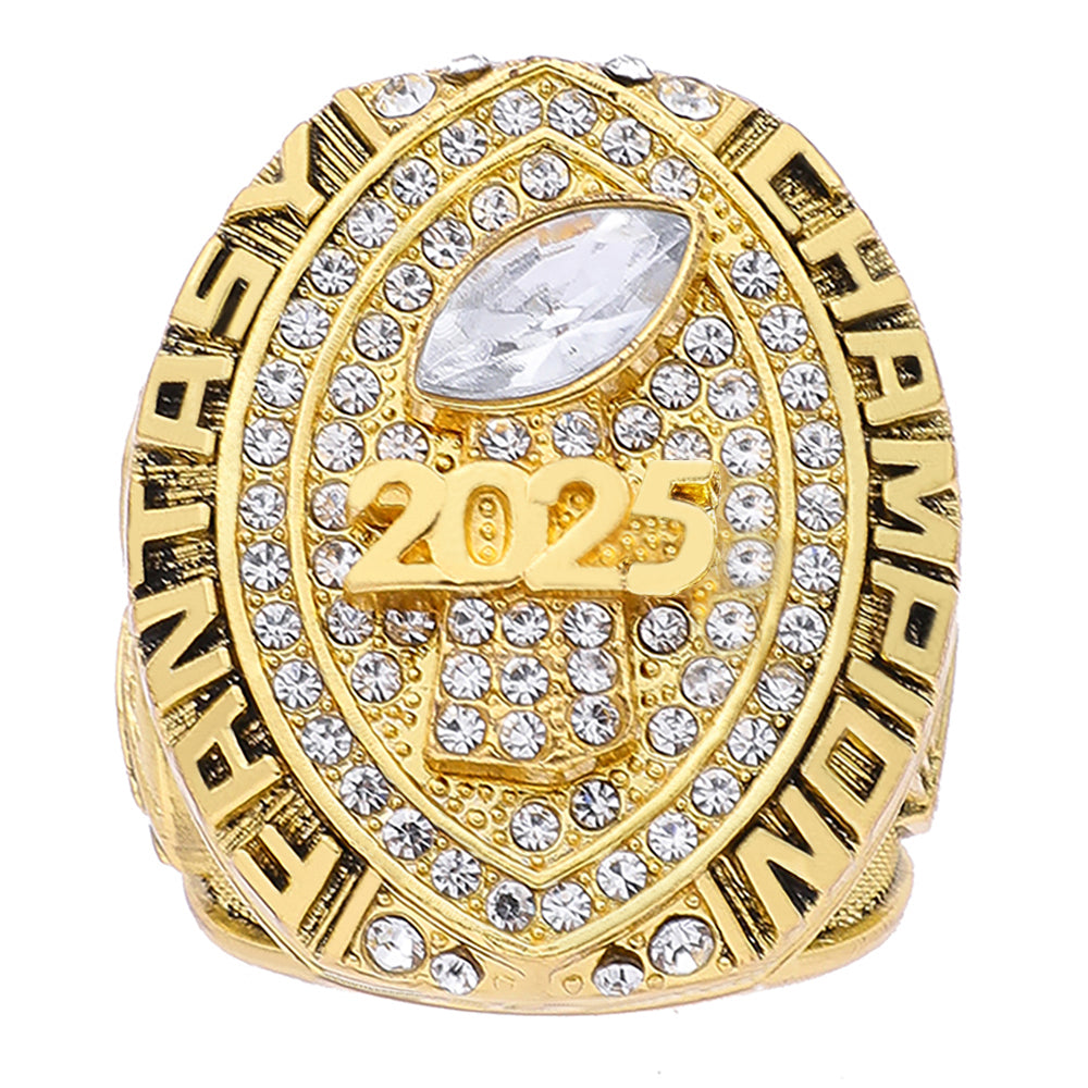 2025 "Hall of Fame" FFL Championship Ring – 18k Gold V-Shield Edition