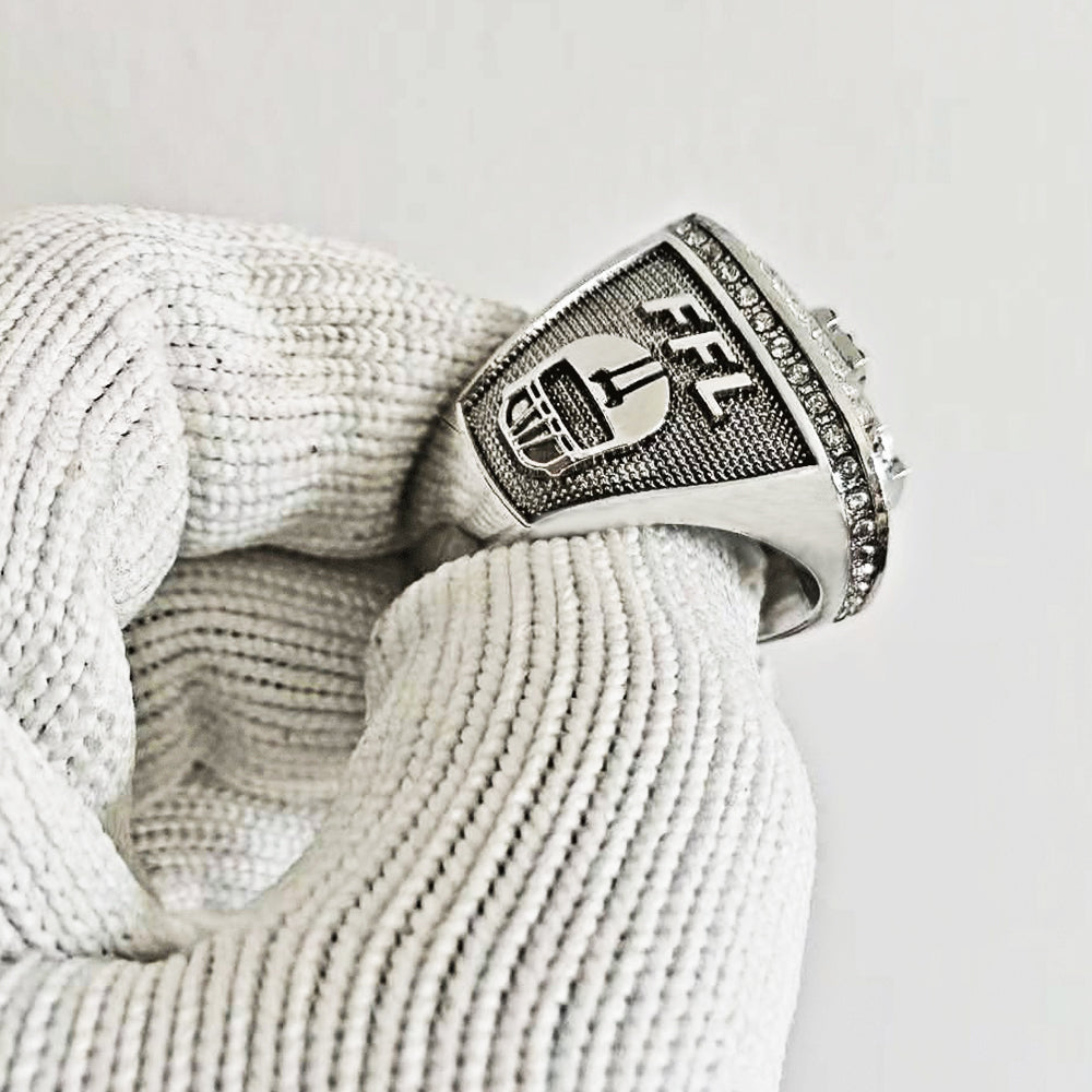 2025 Fantasy Football Champion Ring – Silver "Blackout" Edition