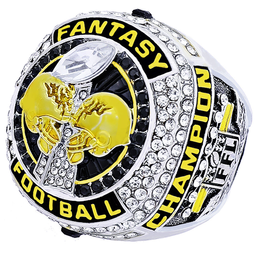 The "Legacy" Fantasy Football Championship Ring – Gold & Chrome Edition