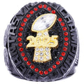 2025 "Black Shadow" Fantasy Champion Ring – Crimson Halo & Gold Edition