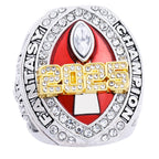 2025 "Red Zone" Fantasy Football Champion Ring – Gold & Ruby Enamel Edition