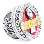 2025 "Red Zone" Fantasy Football Champion Ring – Gold & Ruby Enamel Edition