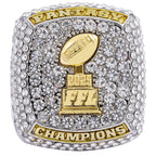 2025 "Glory" FFL Championship Ring – Iced-Out Gold Trophy Edition