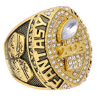 2025 "Hall of Fame" FFL Championship Ring – 18k Gold V-Shield Edition