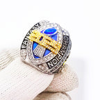 2025 "Royal Victory" Fantasy Football Champion Ring – Blue & Gold Iced Edition